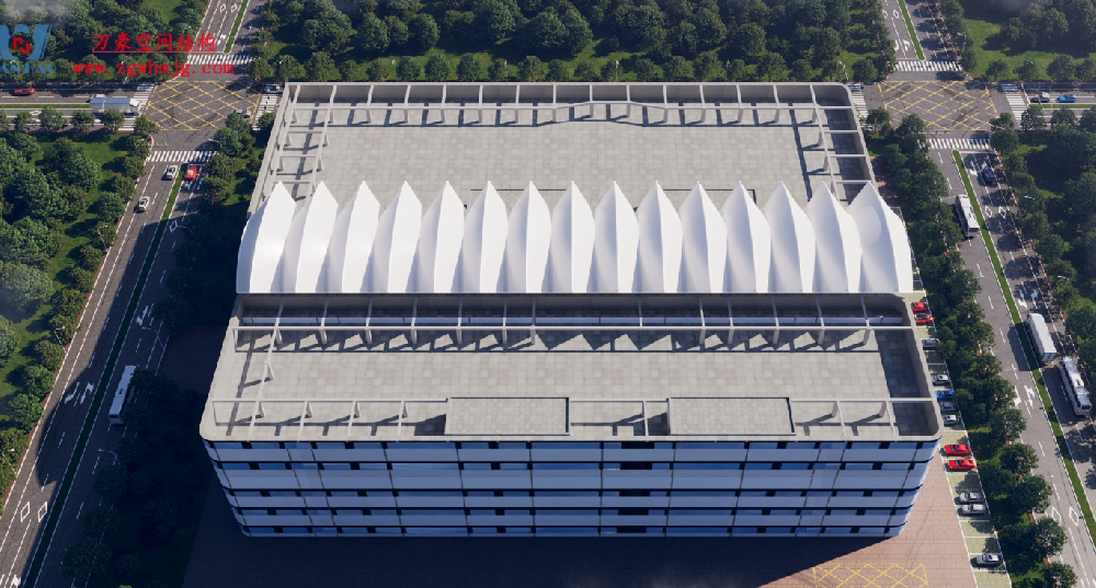 海南醫(yī)學院第一附屬醫(yī)院江東新院區(qū)PTFE膜結構工程施工進展