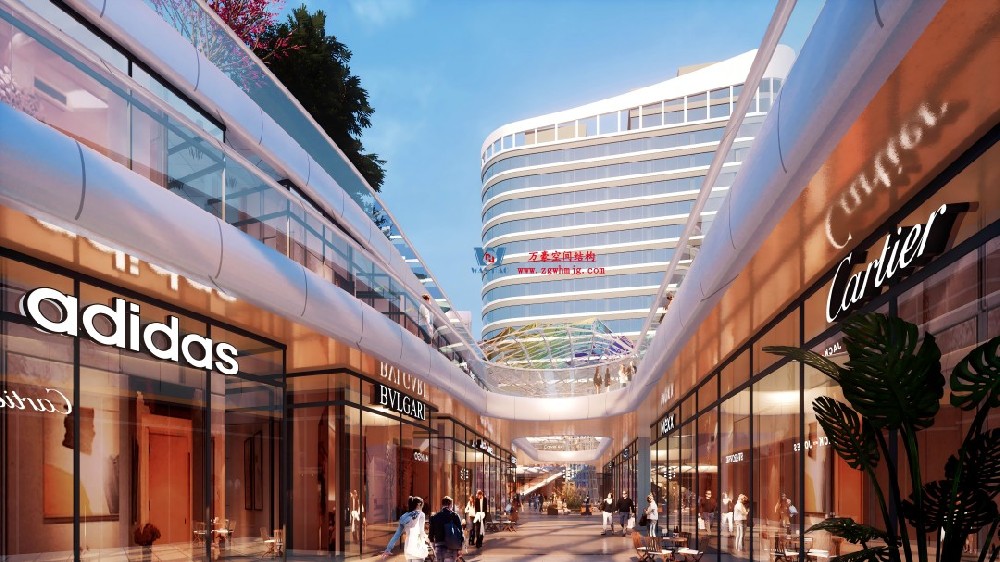 茂名總匯天街ETFE氣枕商業天幕，打造光影藝術“場景”