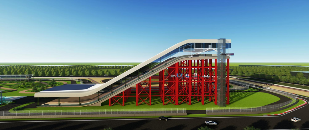 馭風(fēng)逐沙，織就賽道美學(xué)——比亞迪紹興嵊州賽車場(chǎng)干拔沙坡觀景平臺(tái)鋼膜結(jié)構(gòu)