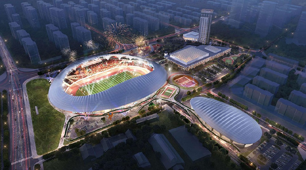 匠心筑就文精品工程，蓬萊體育場(chǎng)建設(shè)全速推進(jìn)